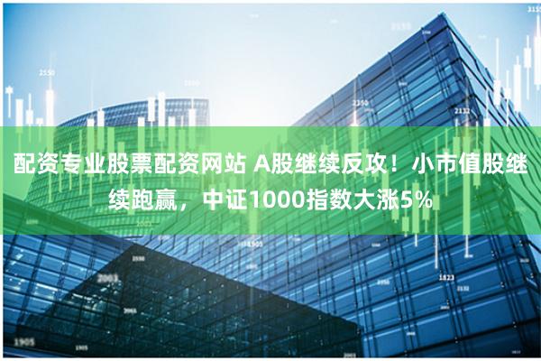 配资专业股票配资网站 A股继续反攻！小市值股继续跑赢，中证1000指数大涨5%